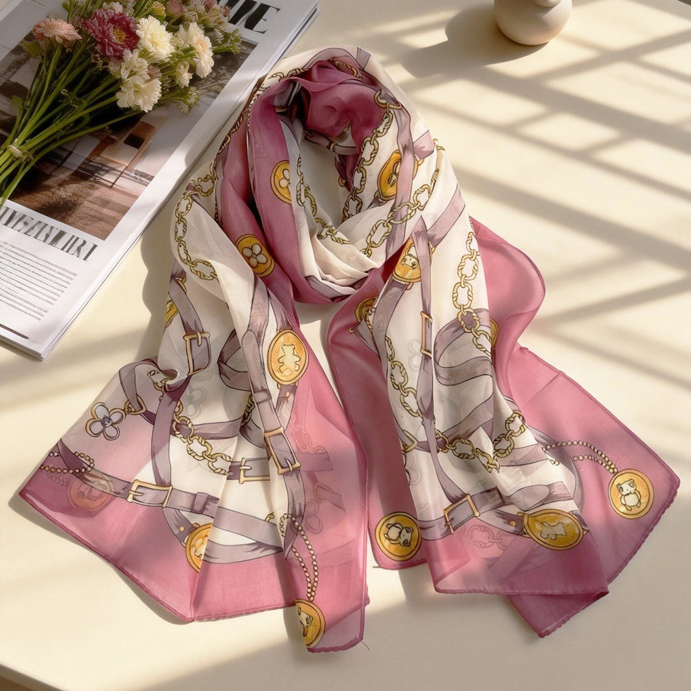 XX2001   Versatile Printed Chiffon Scarf