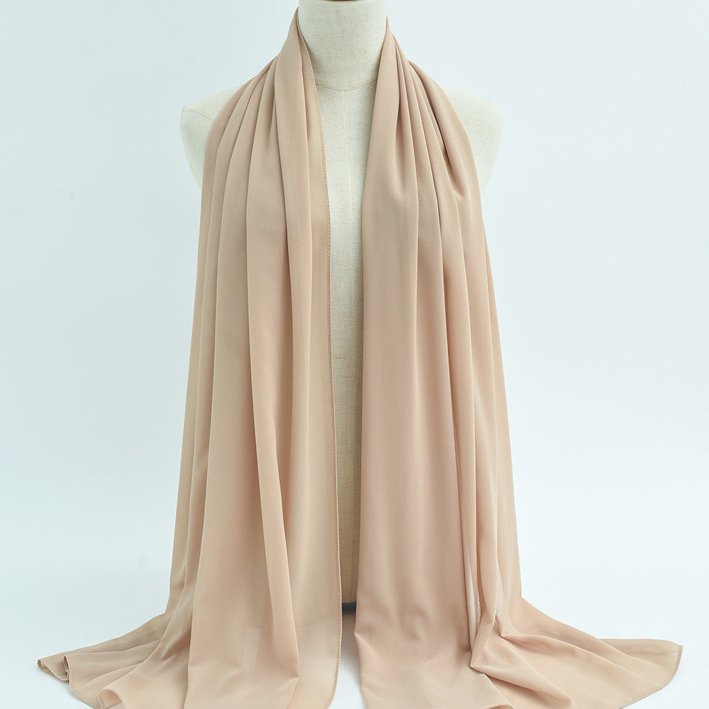 G50 132 warna Tudung chiffon mutiara