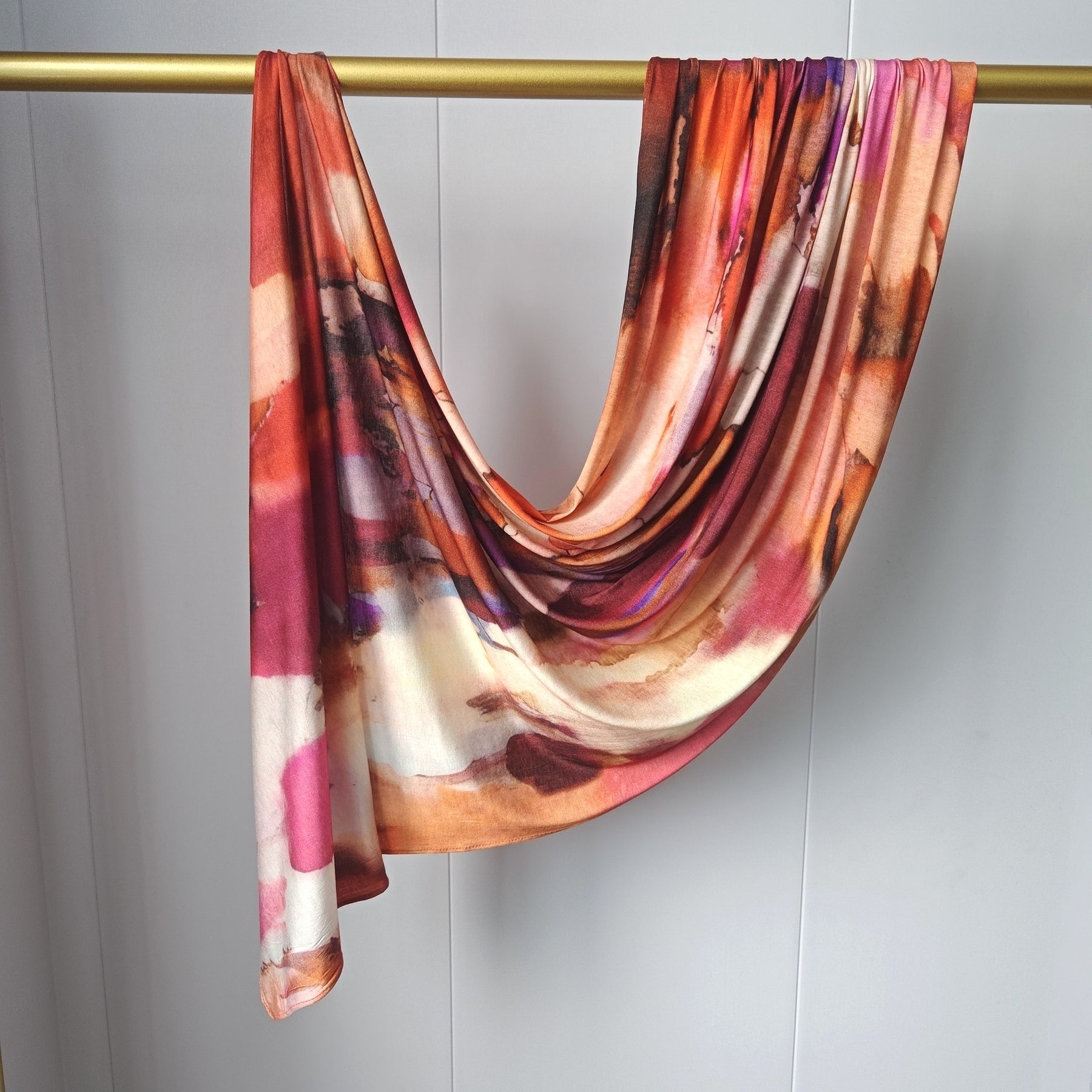 JB021 145GSM Mercerized Cotton Printed Jersey Hijab