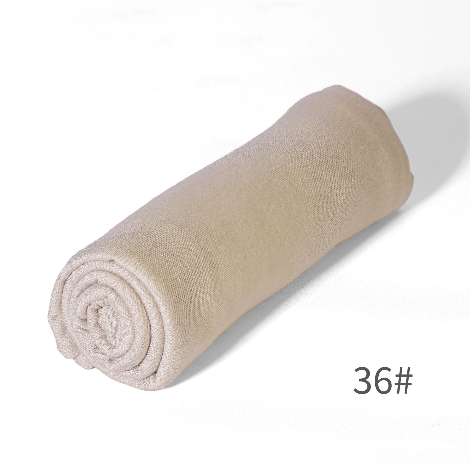 GRD14  Plain Asymmetric Mercerized Cotton Jersey Wrap Hijab
