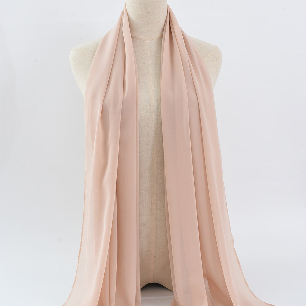G50 132 warna Tudung chiffon mutiara