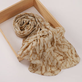 MSL358  Rose flower print hijab (MOQ:2 pieces)