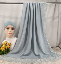 HY002  Elegant Plain Breathable Modal Hijab + Undercap Set