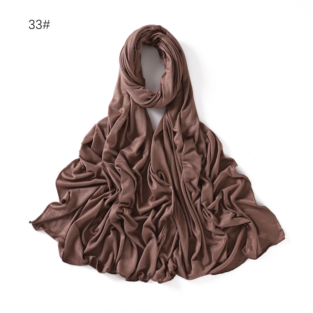 YZ101  Small-Size Plain Mercerized Cotton Jersey Hijab