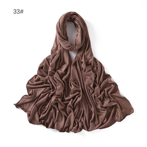 YZ101  Small-Size Plain Mercerized Cotton Jersey Hijab