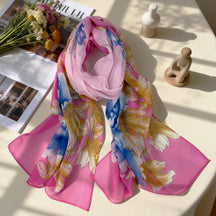 XX2001   Versatile Printed Chiffon Scarf