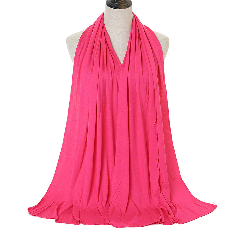 YW125  Modal solid color long scarf