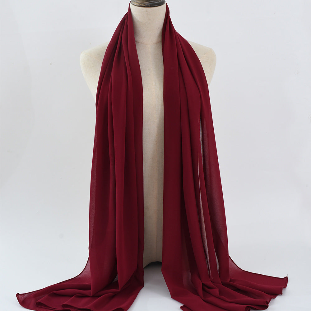 G50 132 warna Tudung chiffon mutiara