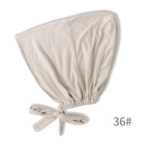 BD-01  Adjustable mercerized cotton jersey strap Muslim hat bottom cap