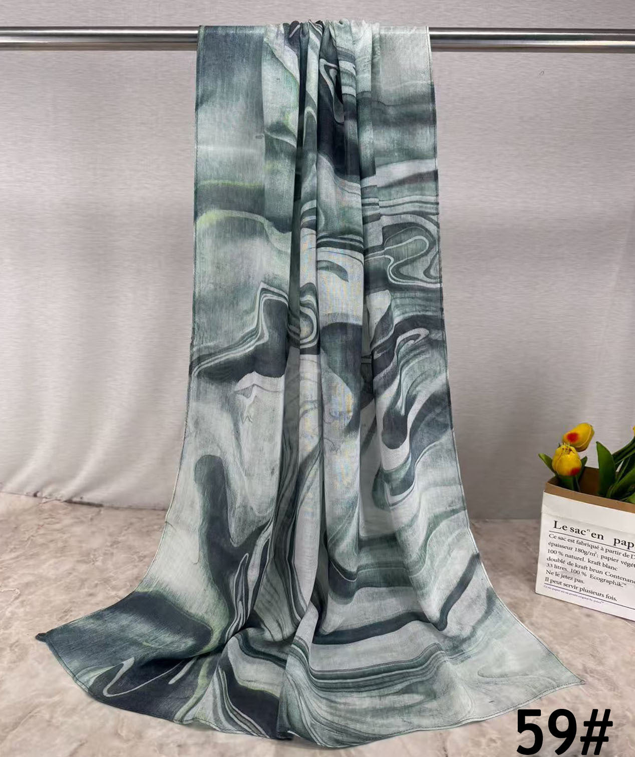 HY013 Soft & Breathable Single Needle Modal Hijab