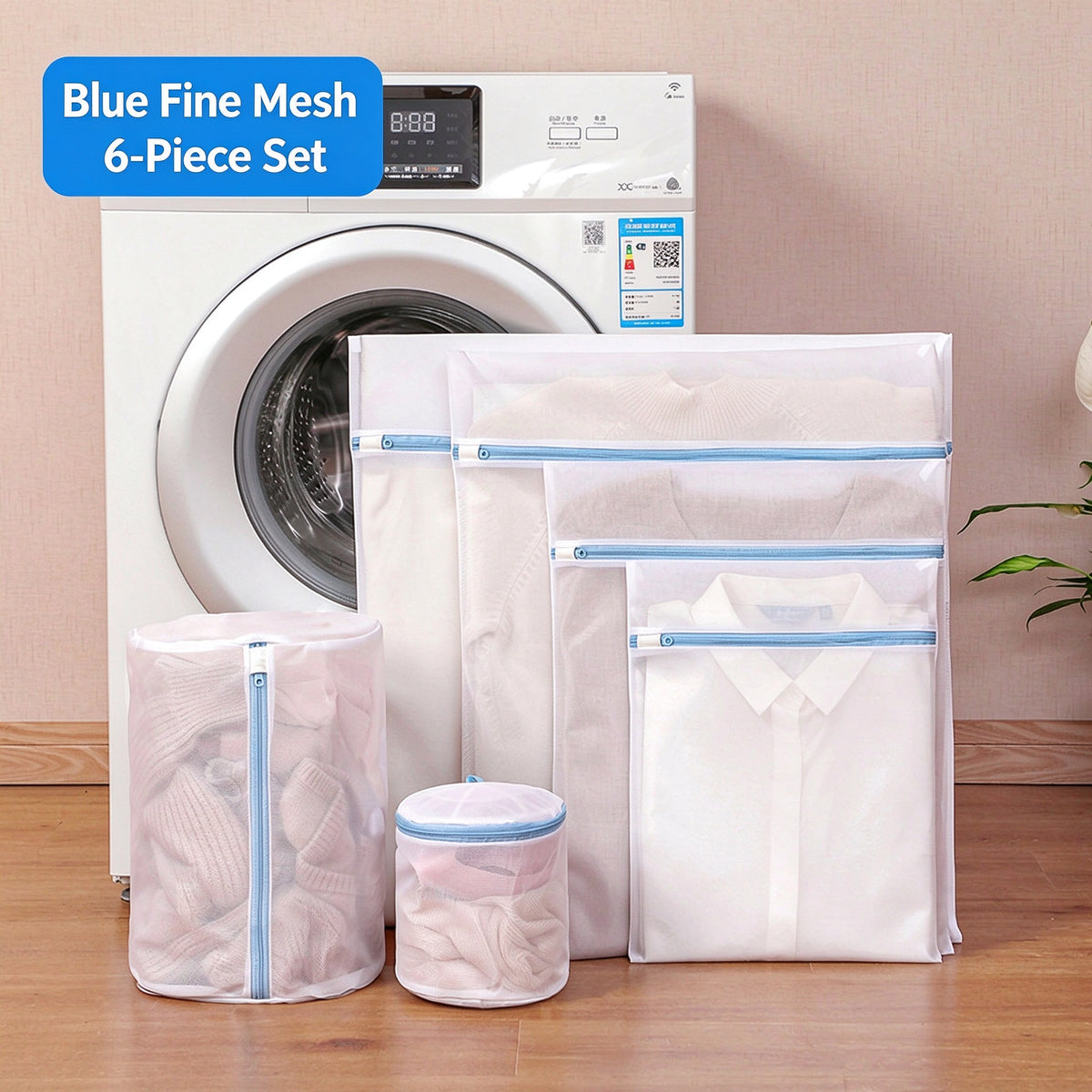 Thickened Chunky Fine Laundry Polyester Mesh Bag - Color Option