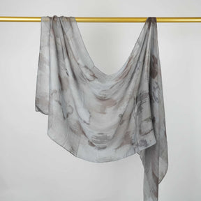 BF007  Polyester-cotton tie-dye watercolor hijab