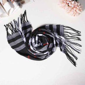 TL-32  Fashion Plaid Faux Cashmere Scarf