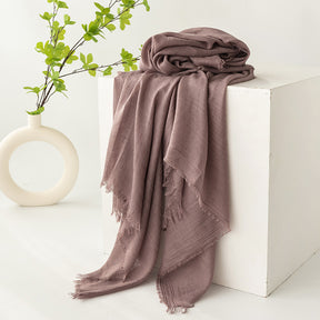 FH24-5559（2） Cotton and linen scarf scarf  winter scarf