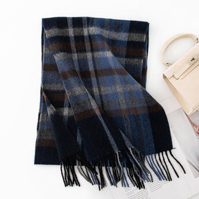 FHY24-7011 Wool, versatile tassels, fashionable and warm scarf  hijab  winter scarf  printed scarf