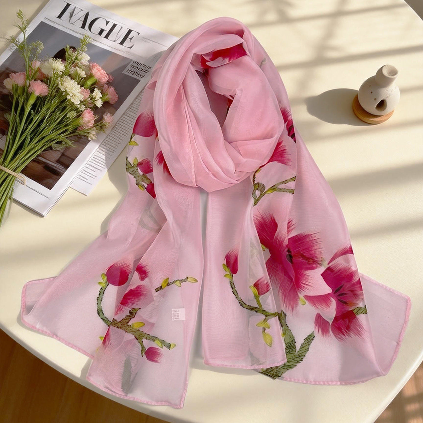 XX2001   Versatile Printed Chiffon Scarf