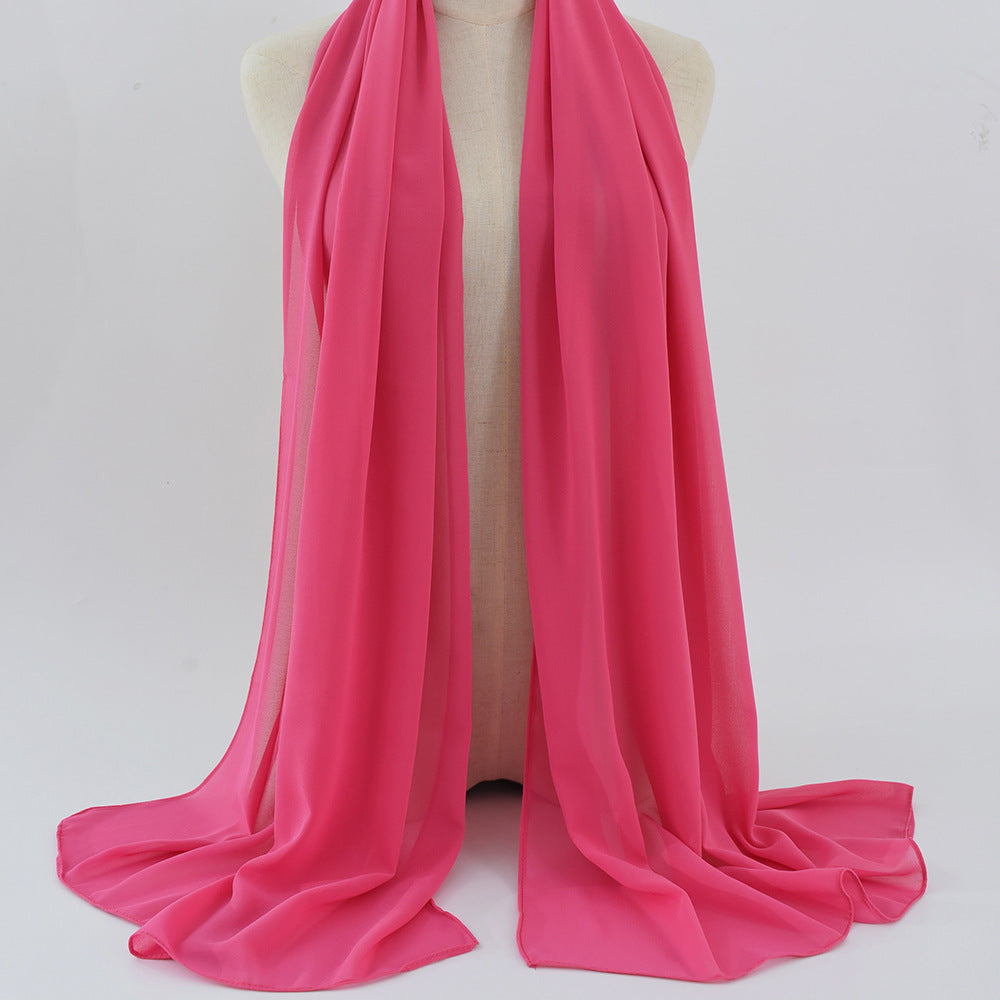 G50 132 warna Tudung chiffon mutiara
