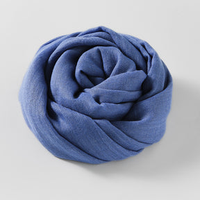 MM02 Women's solid color cotton and linen scarf