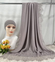 HY002  Elegant Plain Breathable Modal Hijab + Undercap Set
