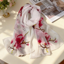 XX2001   Versatile Printed Chiffon Scarf