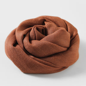 MM02 Women's solid color cotton and linen scarf