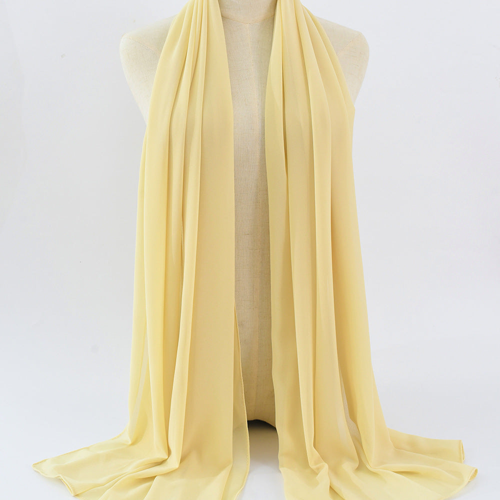 G50 132 warna Tudung chiffon mutiara