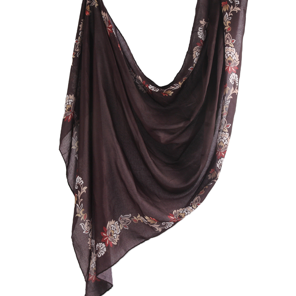 WJ001  Printed Tie-Dye Polyester Long Hijab