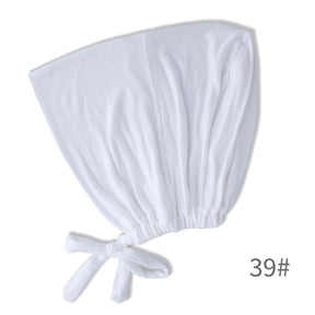 BD-01  Adjustable mercerized cotton jersey strap Muslim hat bottom cap