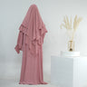 Pink + HJ908 double-layer headscarf