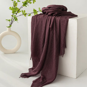 FH24-5559（2） Cotton and linen scarf scarf  winter scarf