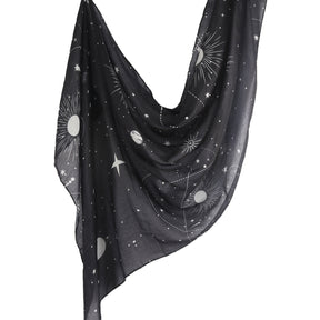 WJ001  Printed Tie-Dye Polyester Long Hijab