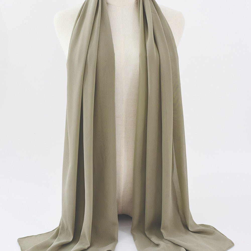G50 132 warna Tudung chiffon mutiara