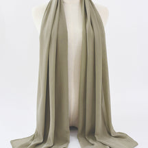 G50 132 colores Hijab de gasa perla