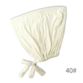 BD-01  Adjustable mercerized cotton jersey strap Muslim hat bottom cap