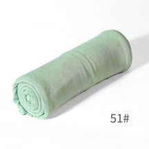 GRD14  Plain Asymmetric Mercerized Cotton Jersey Wrap Hijab