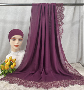 HY002  Elegant Plain Breathable Modal Hijab + Undercap Set