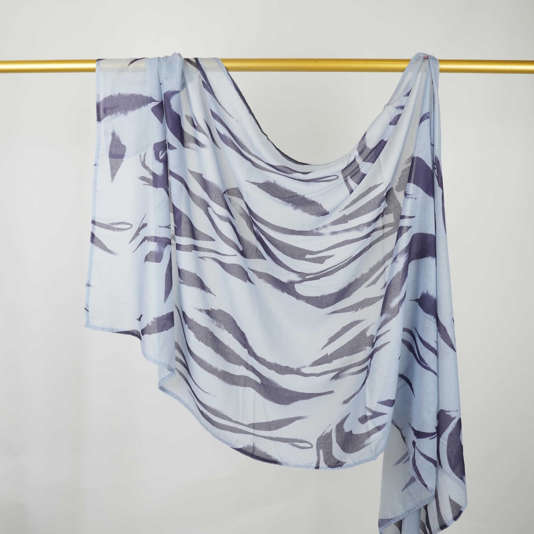 BF007  Polyester-cotton tie-dye watercolor hijab