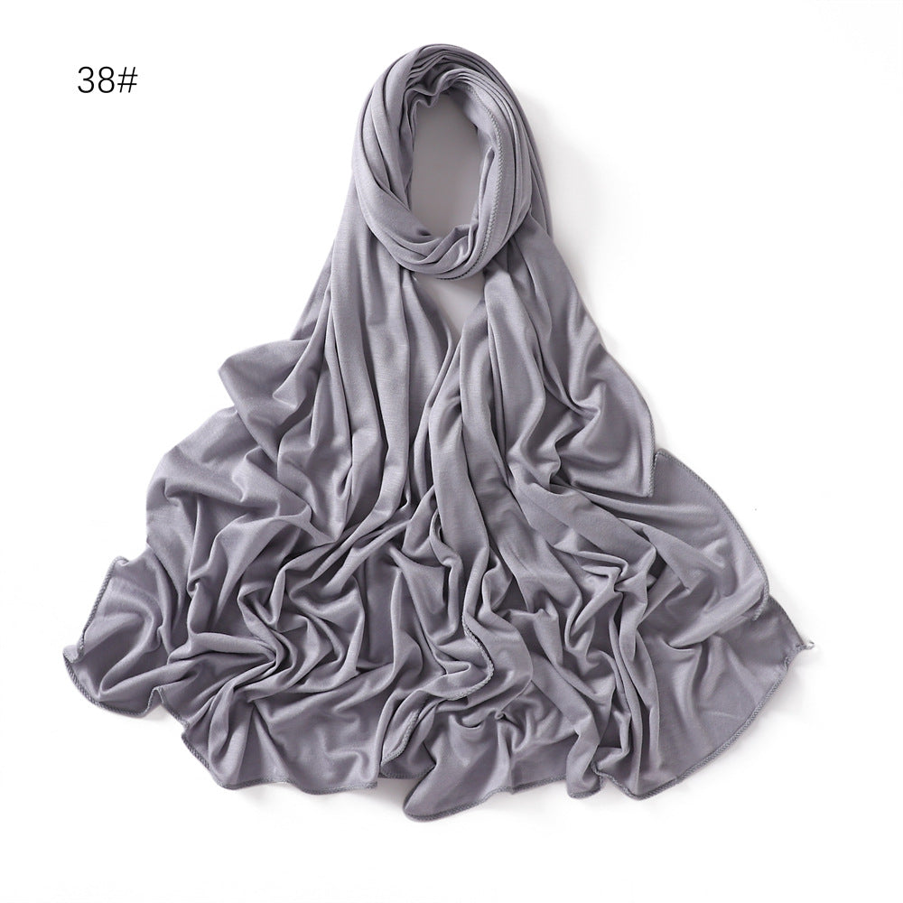 YZ101  Small-Size Plain Mercerized Cotton Jersey Hijab