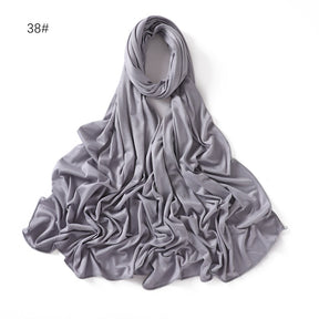 YZ101  Small-Size Plain Mercerized Cotton Jersey Hijab