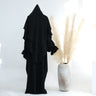 Black + HJ908 double layer headscarf