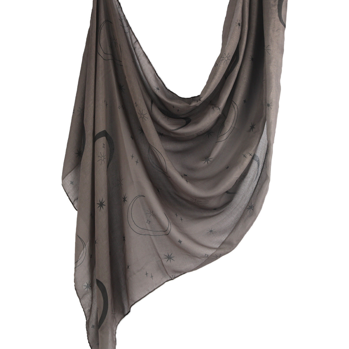 WJ001  Printed Tie-Dye Polyester Long Hijab