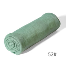 GRD14  Plain Asymmetric Mercerized Cotton Jersey Wrap Hijab
