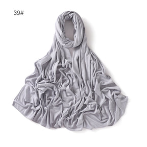 YZ101  Small-Size Plain Mercerized Cotton Jersey Hijab