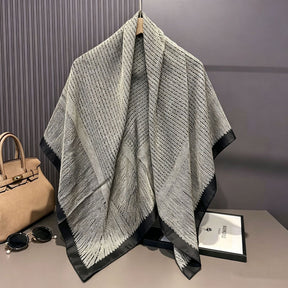 S11001  110*110 cm Printed Silk-Look Large Square Scarf