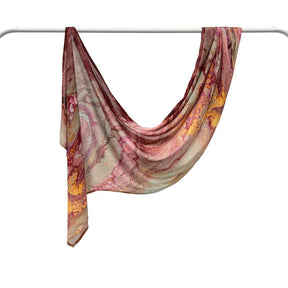 WJ002 Printed Double Stitch Modal Hijab
