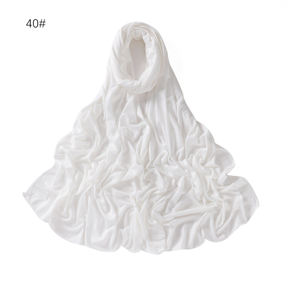 YZ101  Small-Size Plain Mercerized Cotton Jersey Hijab