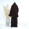 Dark brown + HJ908 double-layer headscarf