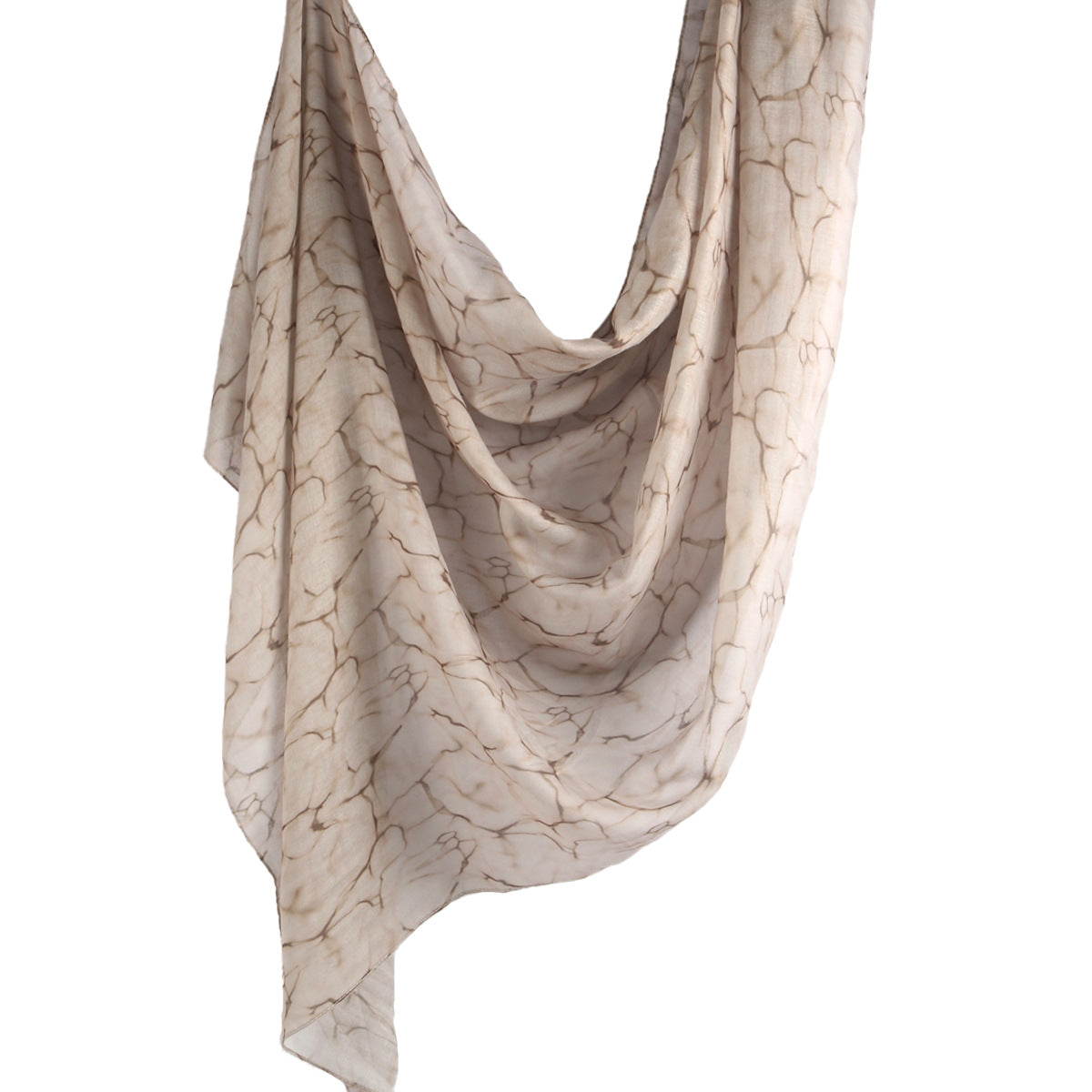WJ001  Printed Tie-Dye Polyester Long Hijab