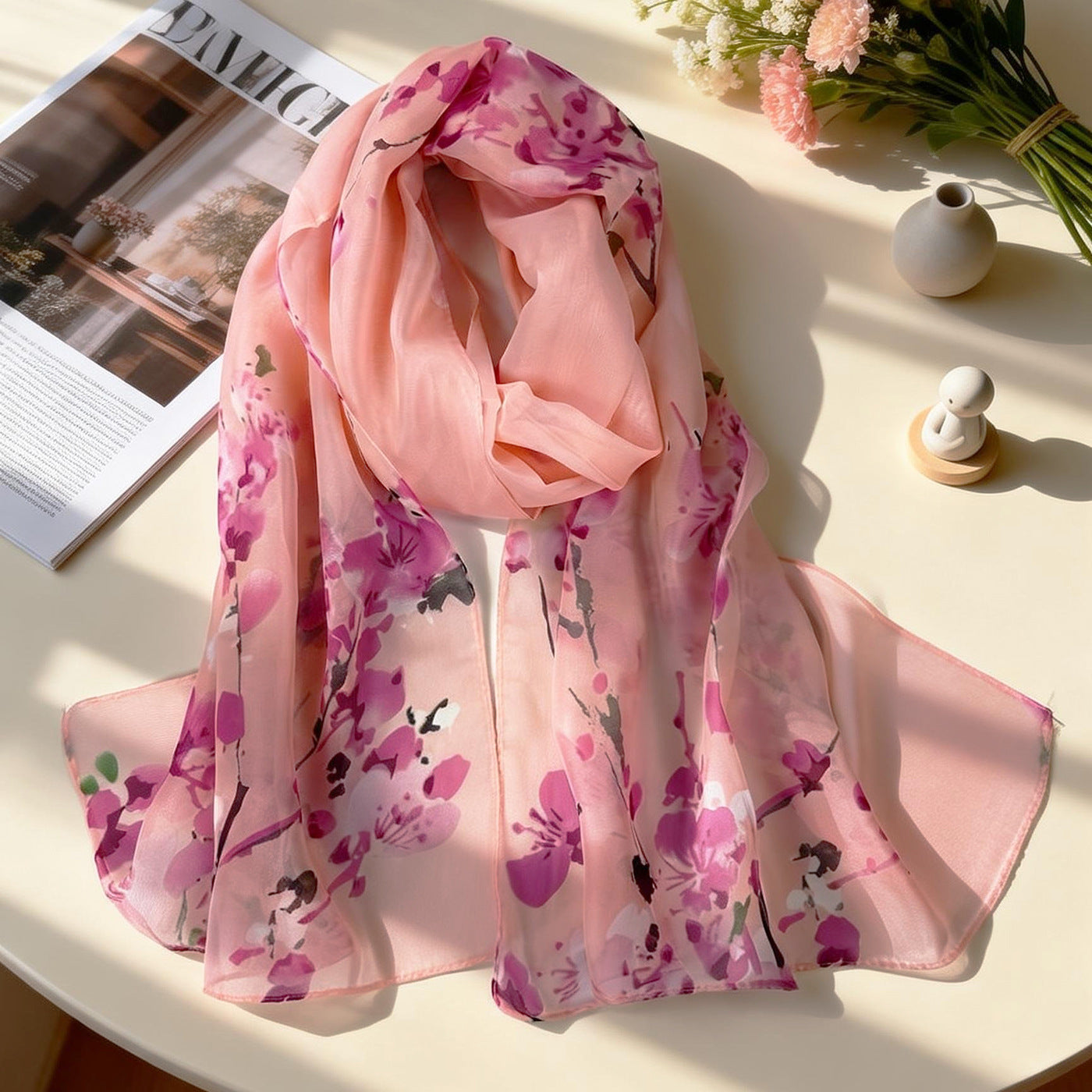 XX2001   Versatile Printed Chiffon Scarf