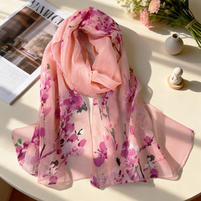 XX2001   Versatile Printed Chiffon Scarf